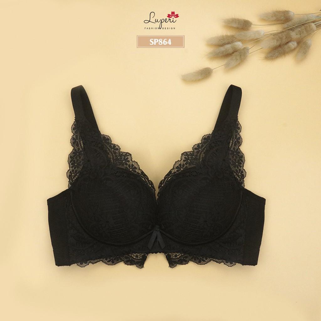 Áo Lót Nâng Ngực Nữ Không Gọng Cao Cấp LUPERI LUAL864 Siêu Nâng Quả Đắp Ren Phù Hợp Cho Nàng Ngực Nhỏ Và Vừa