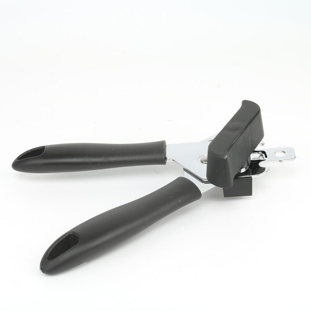 Đồ khui hộp đa năng 18cm đen Dụng cụ khui đồ hộp bằng thép không gỉ chuyên nghiệp