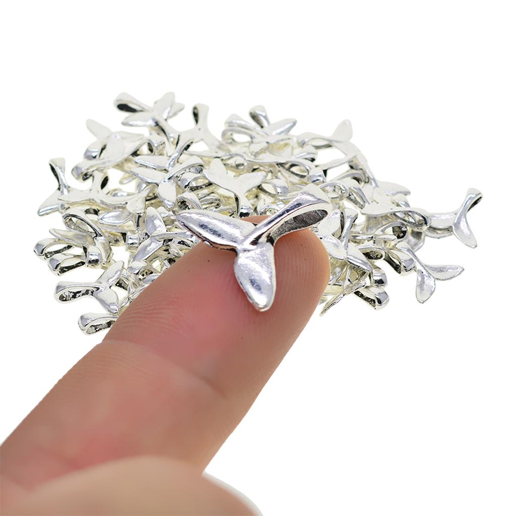 100 Pieces Necklace Bracelets Pendant DIY Jewelry Making Charms Beads
