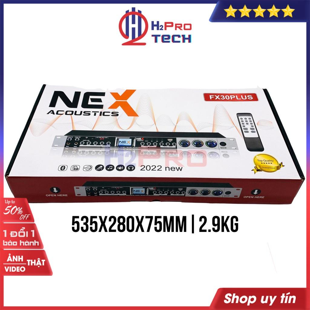 Vang cơ chống hú, Vang Cơ Karaoke NEX FX30Plus Có Rever, Bluetooth-Optical-USB, có điều khiển -H2pro Tech