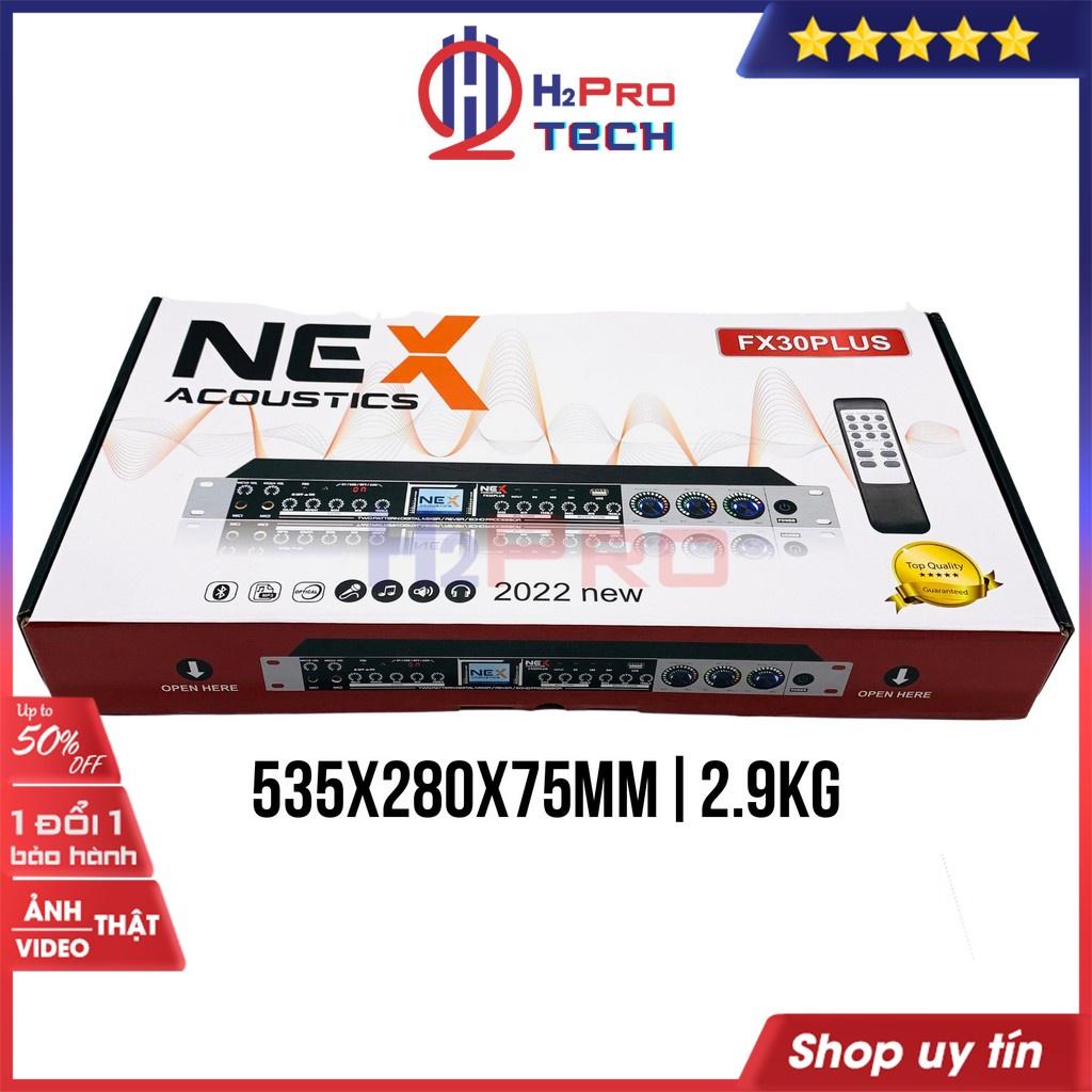 Vang cơ chống hú, Vang Cơ Karaoke NEX FX30Plus Có Rever, Bluetooth-Optical-USB, có điều khiển (bộ quà 169k)-H2pro Tech