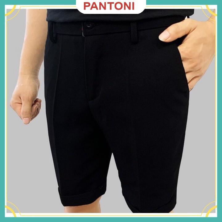 Quần tây âu nam vải co giãn, ống quần short ngắn