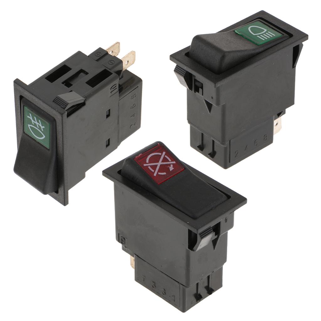Phép Lạ Chiếu 3 2 Pin/4Pin Sương Mù Trên/Tắt Nút Nhấn Đính Đá Công Tắc cho Xe Ô Tô Xe Tải