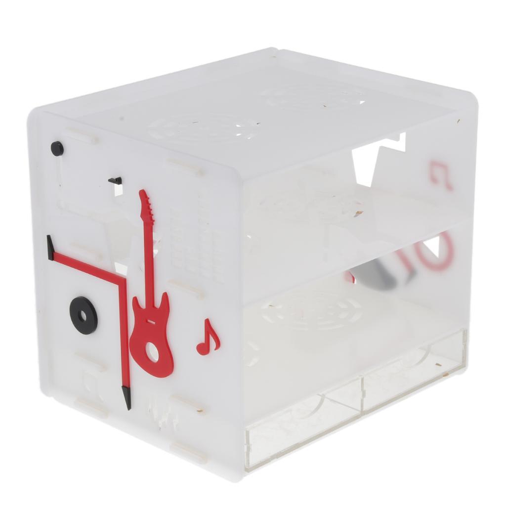 White Acrylic Cosmetic Makeup Organizer Drawer Holder Case Box Watch Storage