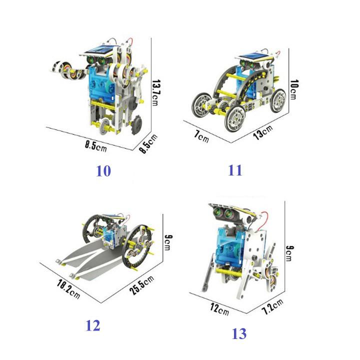 Mô Hình Robot Kit Lắp Ghép Năng Lượng Mặt Trời 13in1