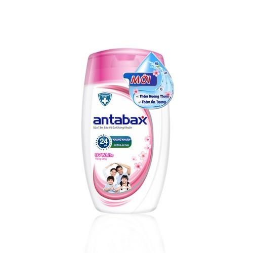 Sữa Tắm Bảo Vệ Da Kháng Khuẩn Antabax UV White Trắng Sáng 220ml