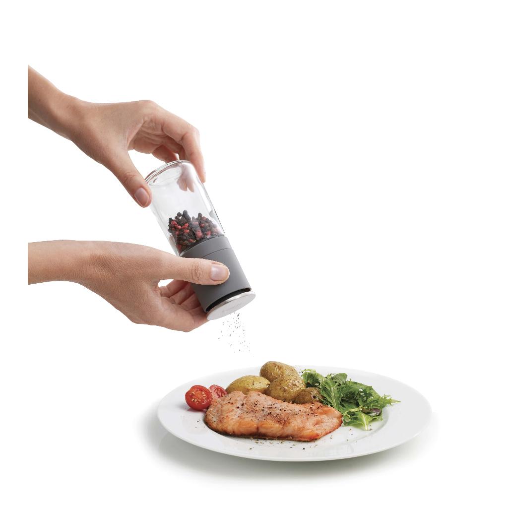 Bộ 2 bình đựng gia vị chống tràn Joseph Joseph (Grey) - 006193