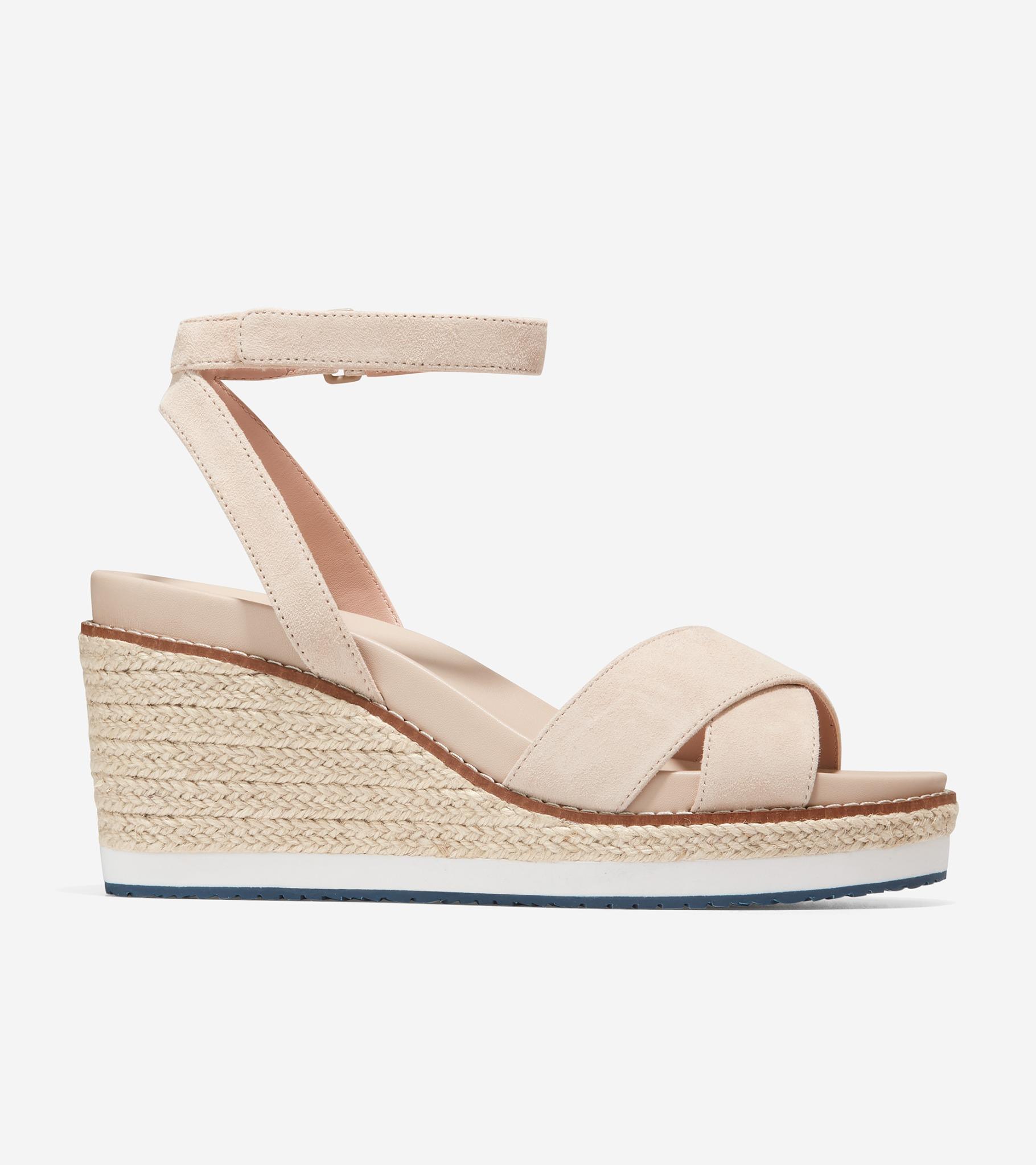 GIÀY ĐẾ XUỒNG COLE HAAN NỮ CLOUDFEEL ESPADRILLE WEDGE 75