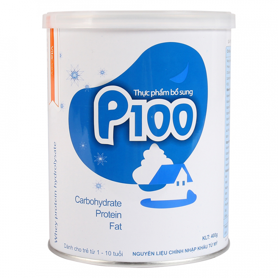 Sữa P100 400g - Dành cho trẻ biếng ăn, suy dinh dưỡng, bệnh, phục hồi bệnh