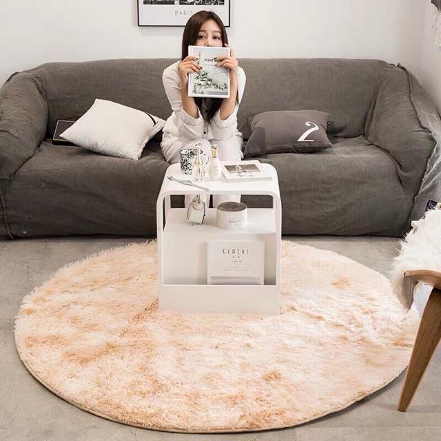 Thảm lông loang tròn đường kính 1m