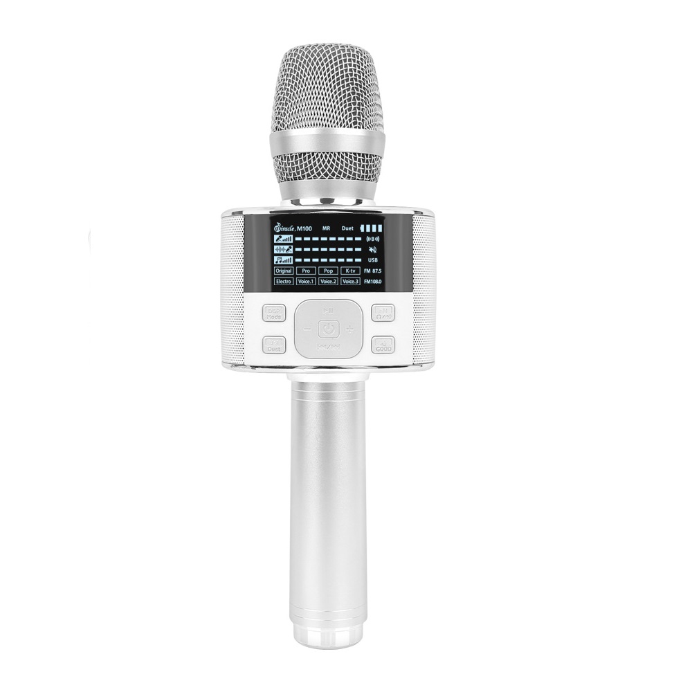 Micro Karaoke Bluetooth Miracle M100 Đa Tính Năng Cao Cấp Hàn Quốc - Hàng Chính Hãng