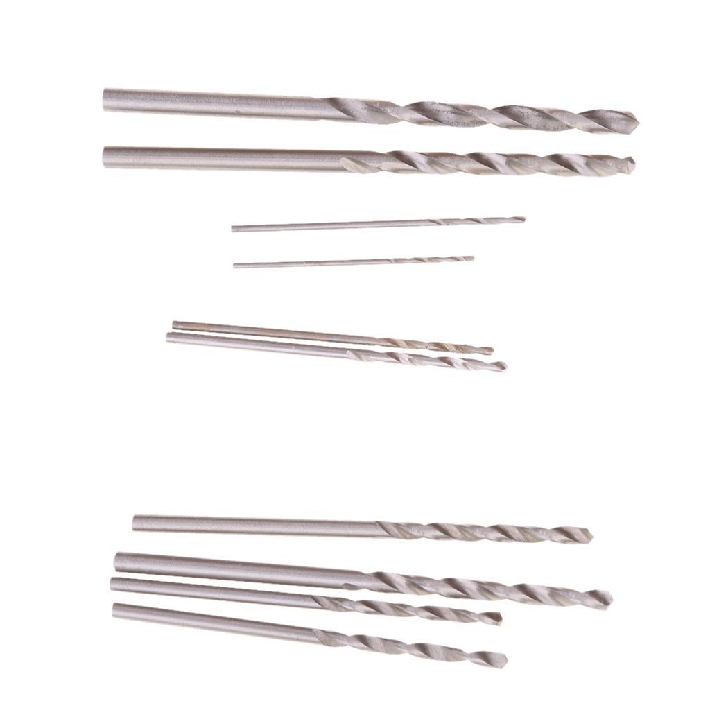 2-4pack 10pcs HSS Titanium Drill Bit Set Twist Drill straight shank 0.8mm-3.0mm