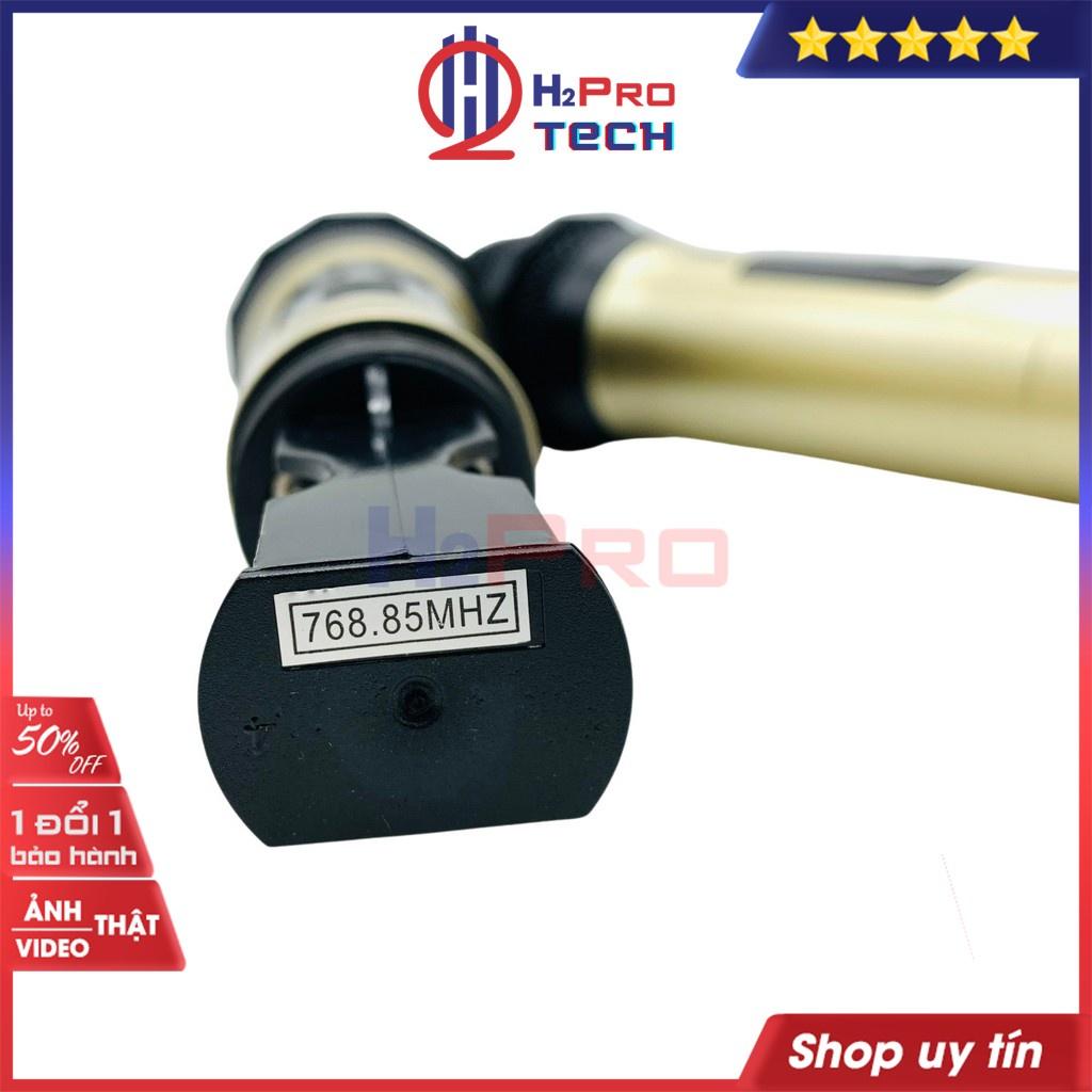 Đôi micro không dây cao cấp, micro karaoke cho loa kéo Best Sound V-W003 tặng pin sạc, chống lăn, lọc míc-H2pro tech- Hàng chính hãng