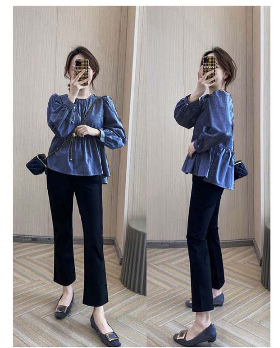 ÁO BẦU XINH XẮN CHẤT DENIN