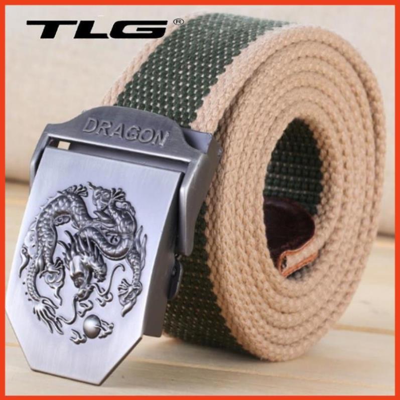 ️FREESHIP Thắt lưng nam dù chiến thuật đầu rồng Đồ Da Thành Long  TL 924 3 tặng móc khóa da cao cấp M 550
