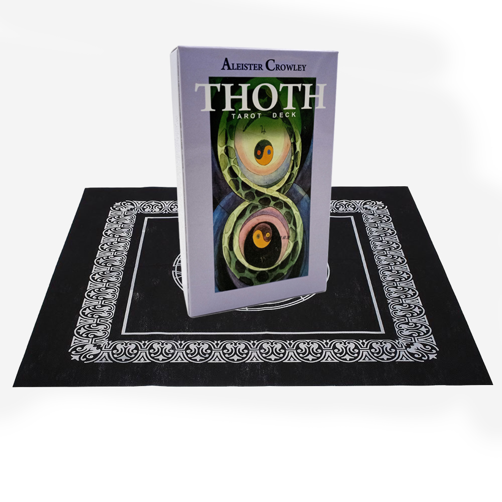 Combo Bộ Bài Bói Tarot Aleister Crowley Thoth Tarot New Cao Cấp và Khăn Trải Bàn Tarot