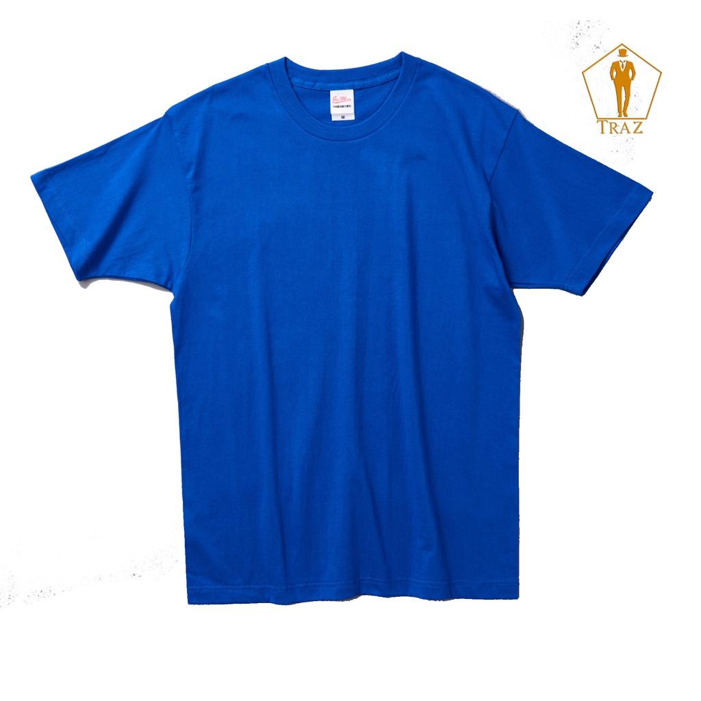 Áo Thun Nam Nữ TRAZ Phom Rộng Unisex Free size Cổ Tròn Vải Cotton Co Giãn Dày Dặn Phông Trơn Basic Nhiều Màu Tay Ngắn