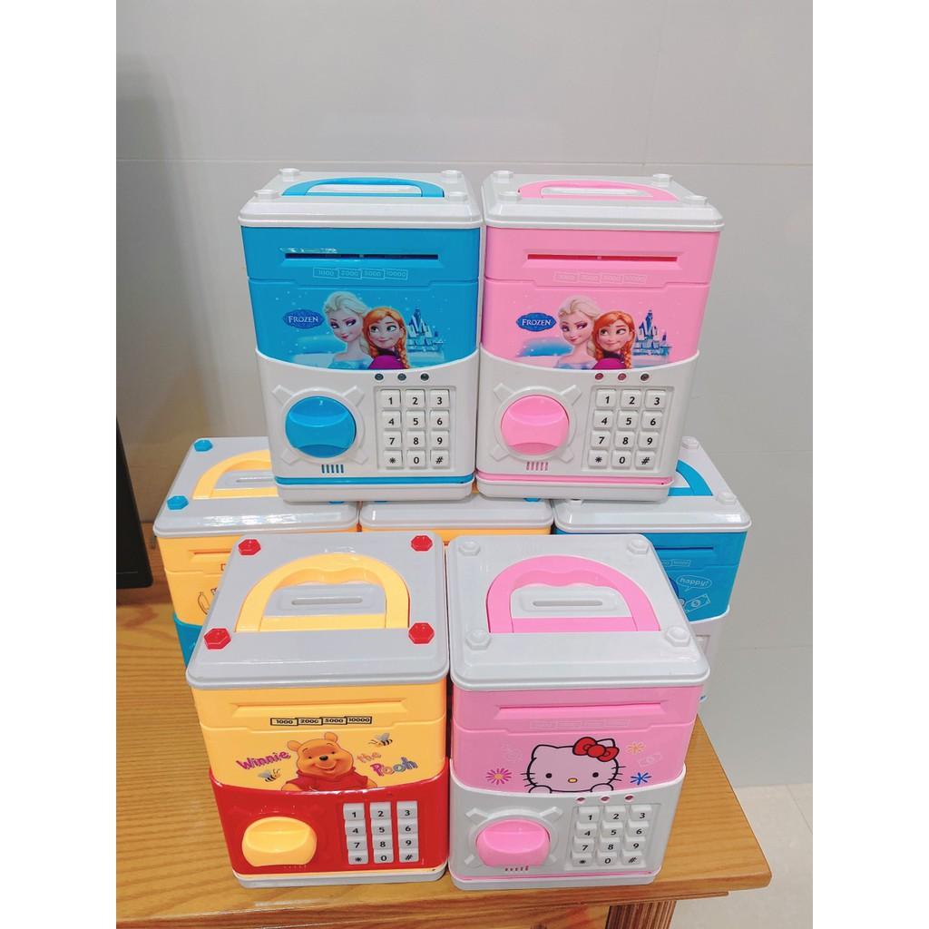 Két Sắt Điện Tử mini, Thông Minh Quà Tặng Dành Cho Bé + Tặng Kèm 3 Pin Con Ó