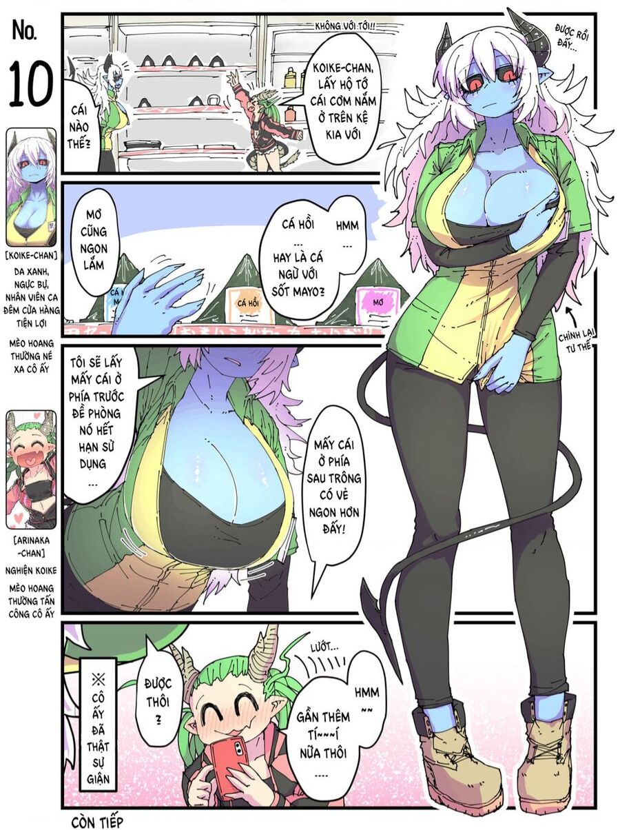 cô nàng nhân viên da xanh ở cửa hàng tiện lợi và bạn của cô ấy chapter 10 1