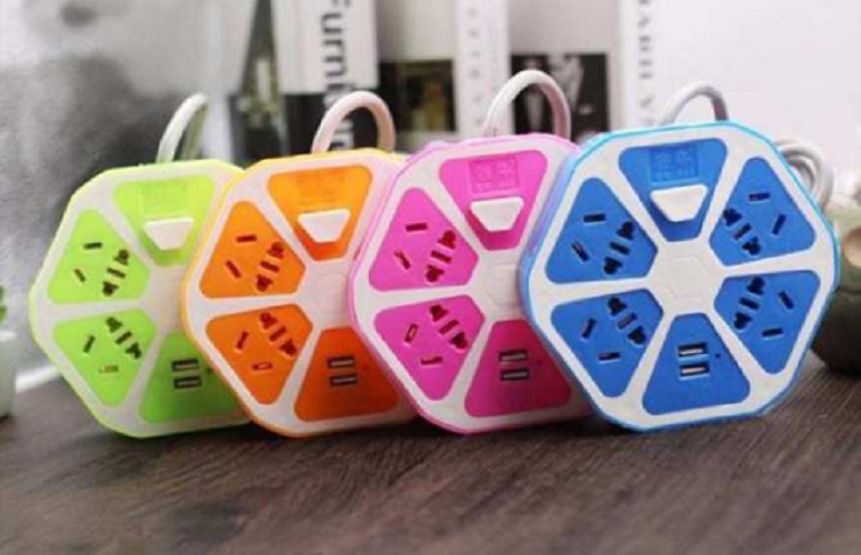 Ổ Cắm Điện Hình Trái Cam 2 Cổng USB Tiện Lợi