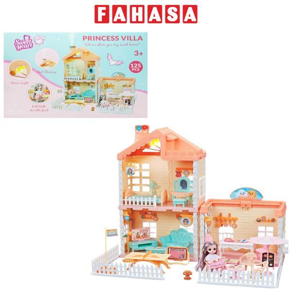 Đồ Chơi Mô Hình Ngôi Nhà Búp Bê Khổng Lồ Có Ống Khói - Sweet Heart SH668-39A (125 Chi Tiết)