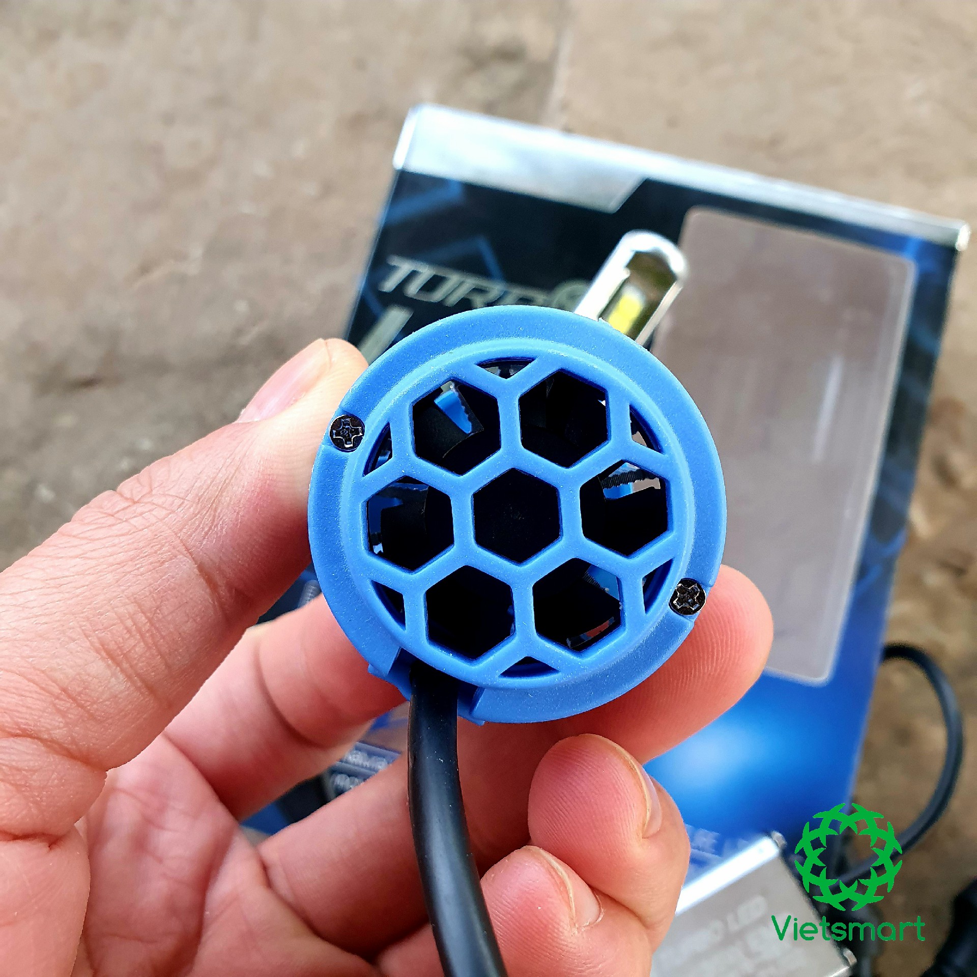 Đèn pha cos TURBO LED T1 siêu sáng chuyên dụng cho xe hơi