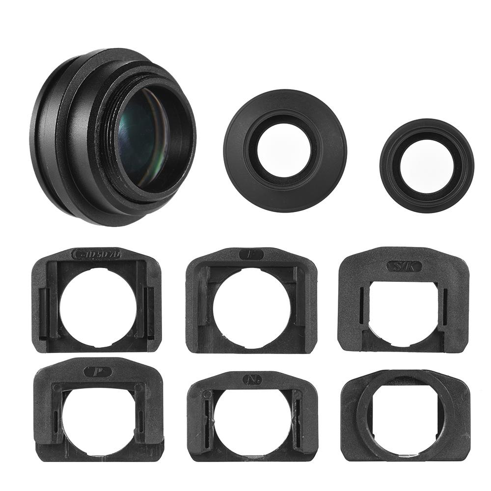 Kính ngắm lấy nét cố định 1.51X Kính lúp cho máy ảnh DSLR w / 2 *