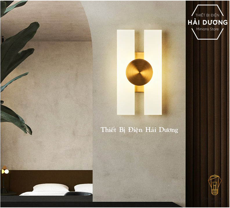 Đèn Tường Đồng Cao Cấp Kiểu Dáng Hiện Đại DT-620  Ánh Sáng Vàng - Led Siêu Sáng - Có Video