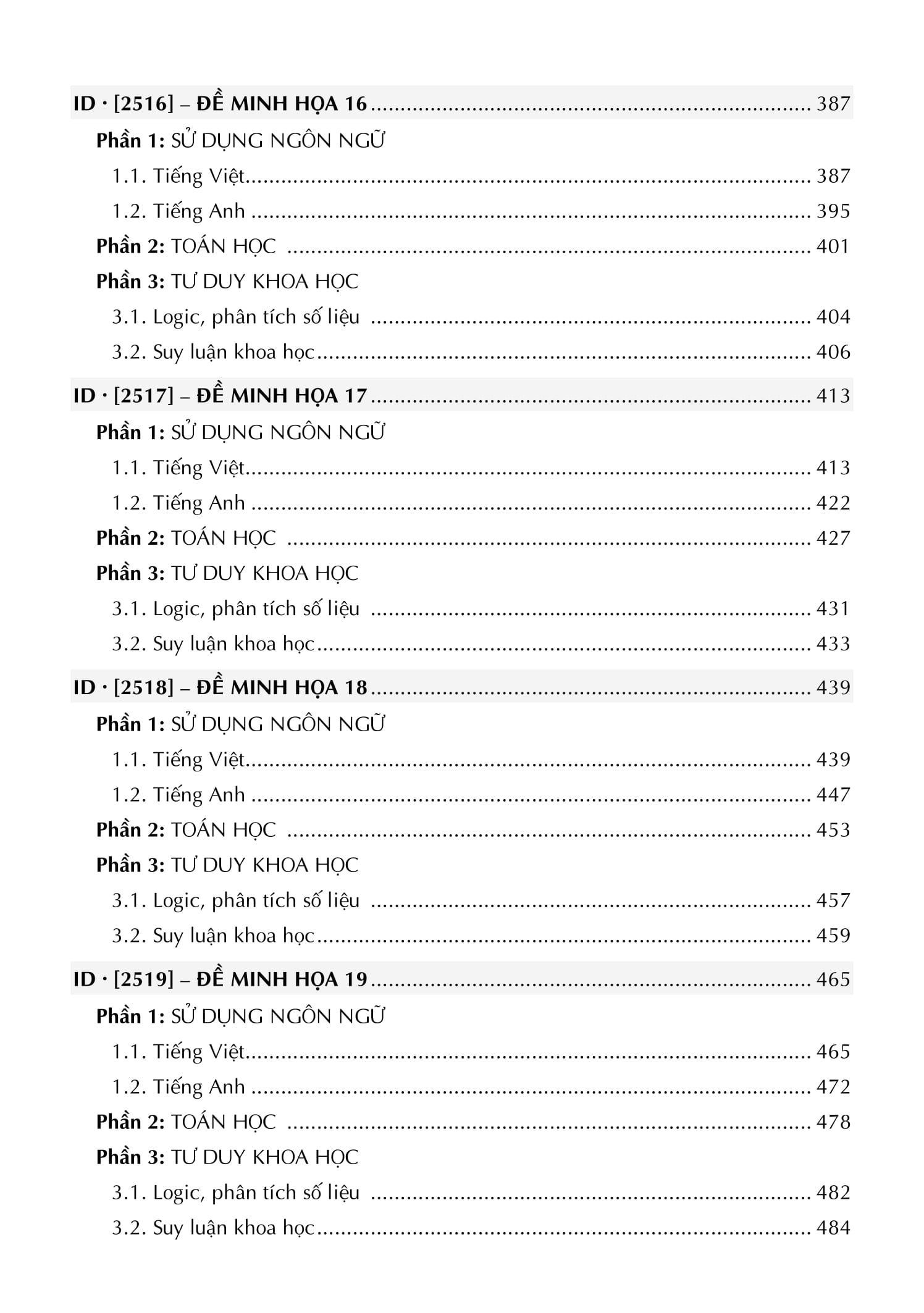 Sách - V-ACT - 25 Đề Luyện Thi Đánh Giá Năng Lực Theo Cấu Trúc Đề Của Đại Học Quốc Gia TP. Hồ Chí Minh - ảnh 8