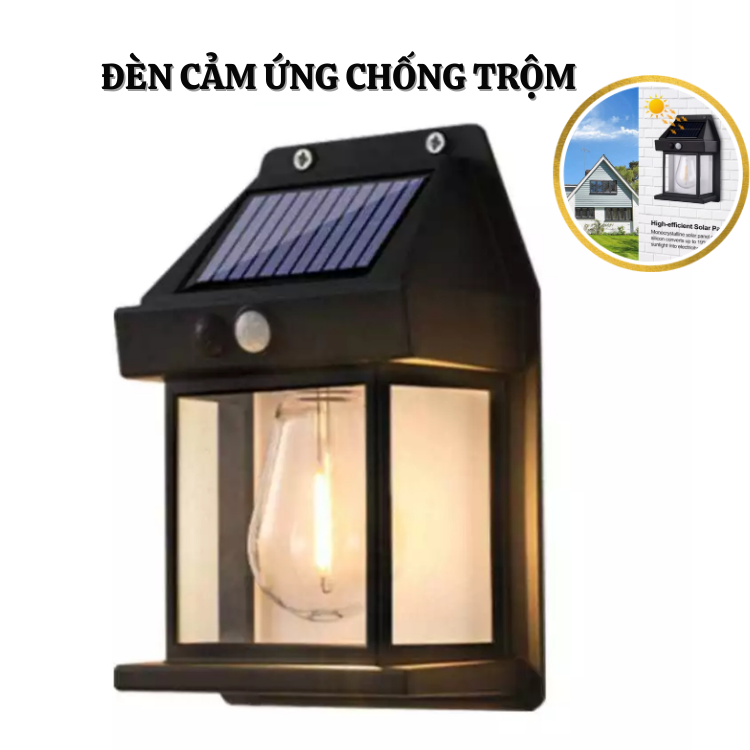 Đèn cảm ứng chống trộm sạc năng lượng mặt trời-Hàng nội địa Trung cực bền