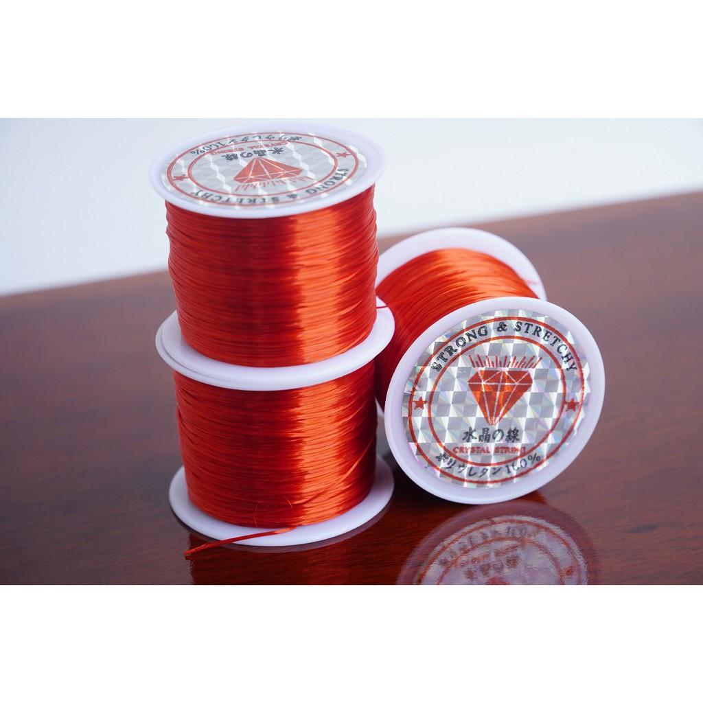 Cuộn dây xỏ chuỗi hạt sợi tơ siêu bền, cước xâu chuỗi hạt - Nhiều màu