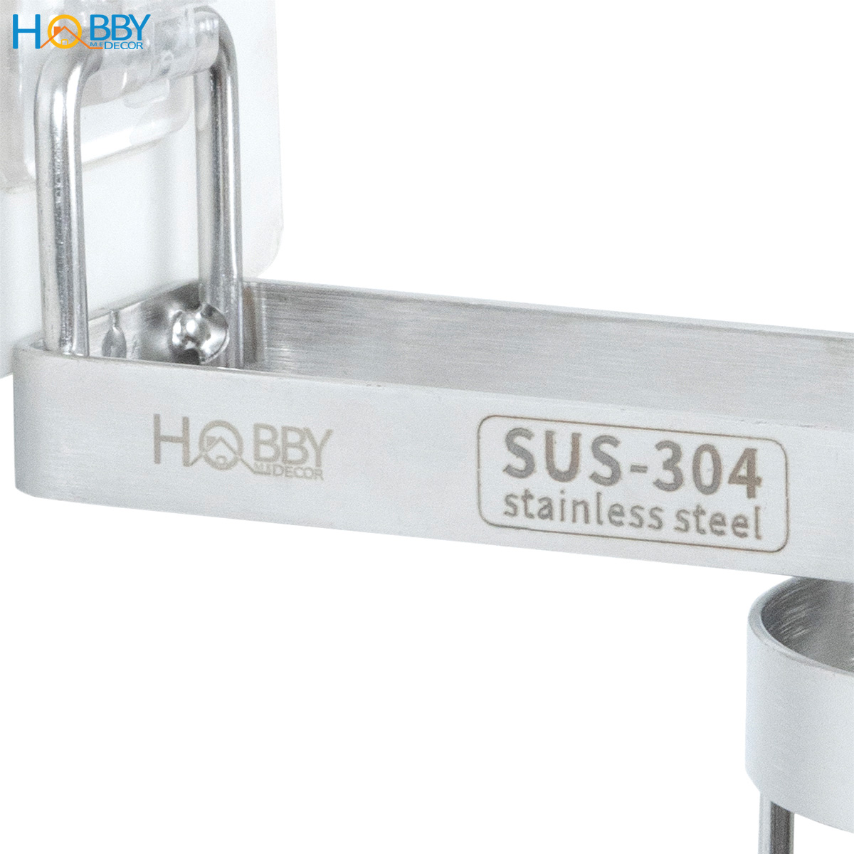 Giá móc treo muỗng vá đa năng xoay tròn inox 304 Hobby home decor MX6S