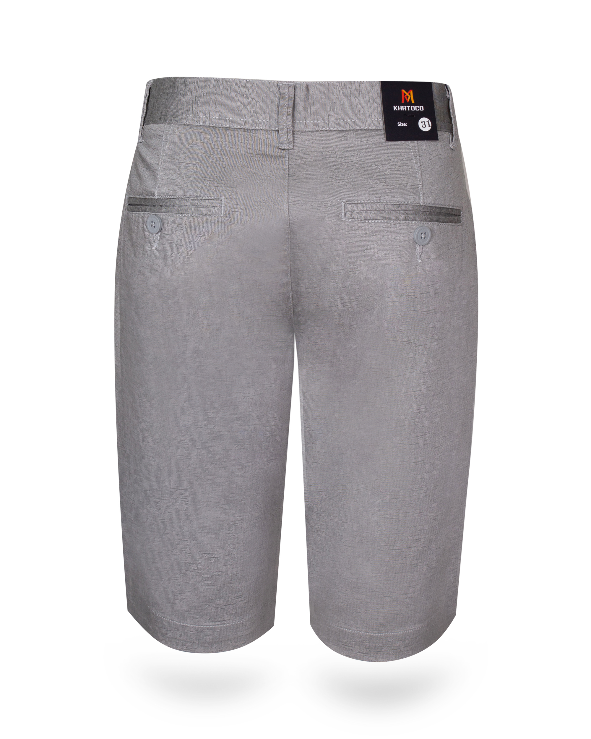Quần short khaki nam Khatoco Q3M398R0-ININ428-2510-N