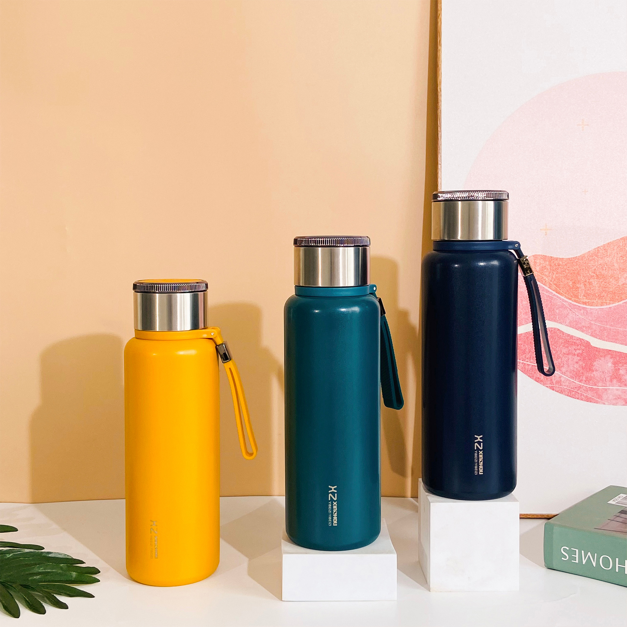 Bình giữ nhiệt cỡ lớn XZ thể thích 1000ML giữ nóng lạnh lên đên 24H, lọc trà kiểu mới, 4 màu