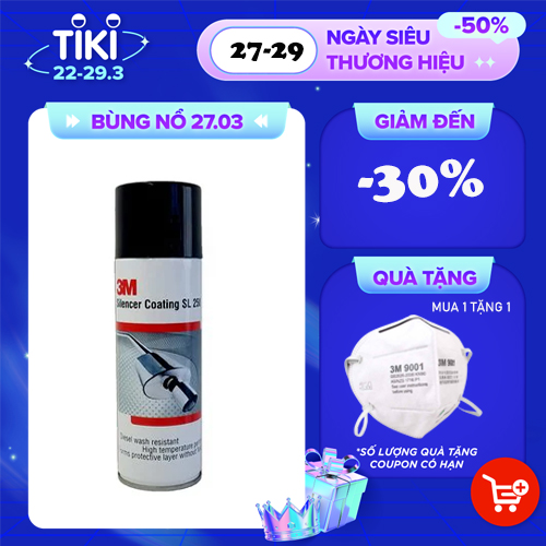 SƠN PHỦ CHỐNG SÉT BẢO VỆ CỔ PÔ XE CHỊU NHIỆT CAO 3M SILENCER COATING SL 250 - MÀU BẠC 250ML