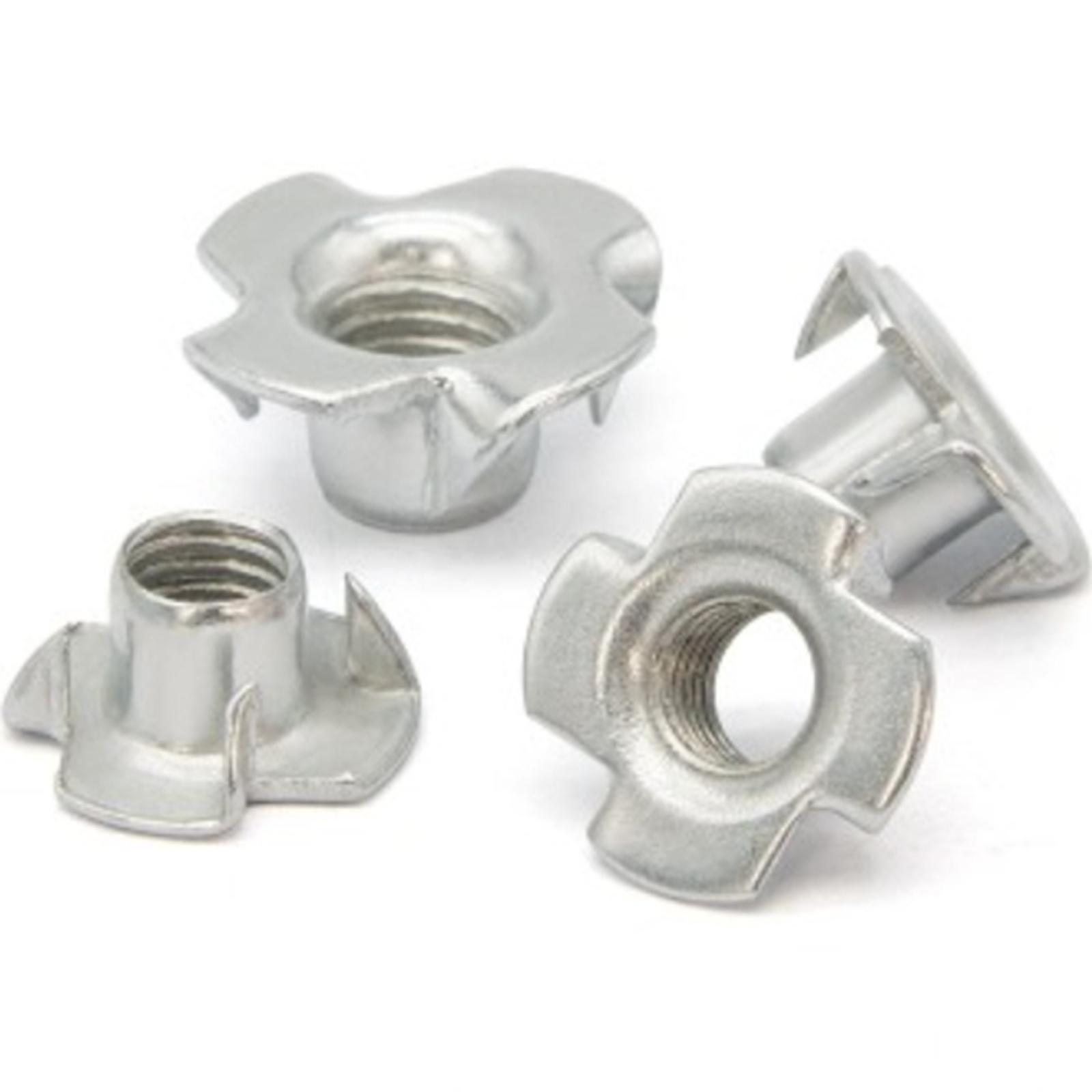 50 Pieces Four Claw Nuts M3 M5 M6 M8 M10 Inlaid Nut for Wooden Furniture Rock Climbing Holds