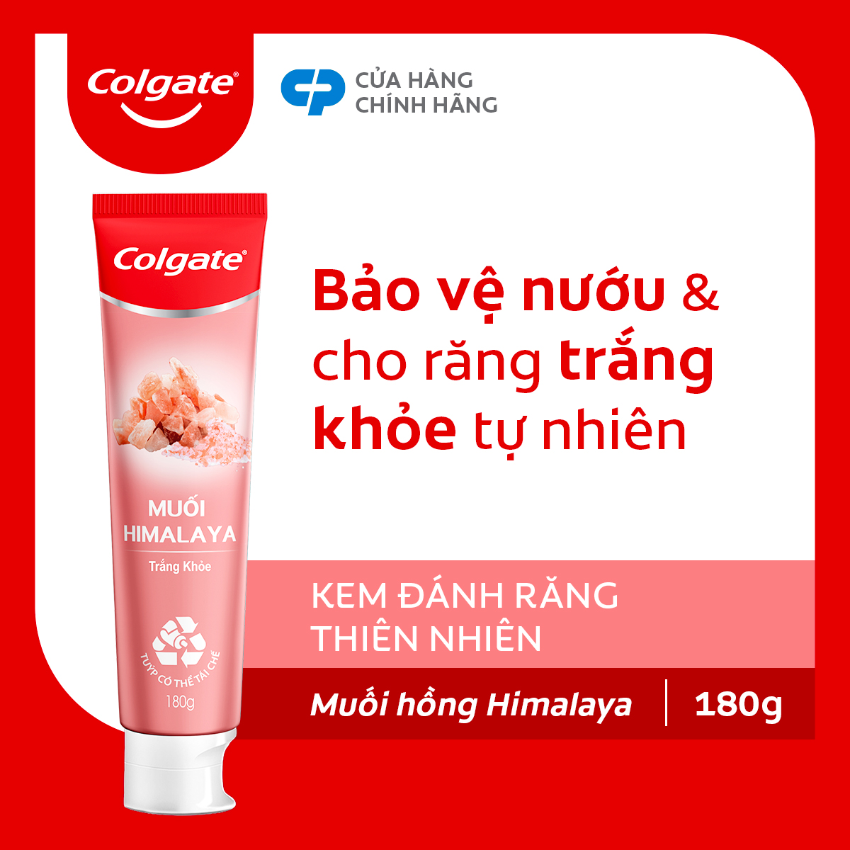 Kem đánh răng Colgate thiên nhiên muối hồng Himalaya 180g