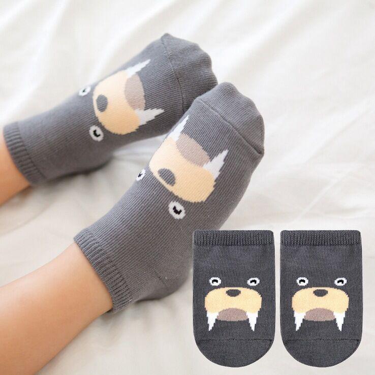 Tất KID SOCKS hình thú ngộ nghĩnh chống trượt dày dặn cho bé từ 0 - 4 tuổi, TOGABO