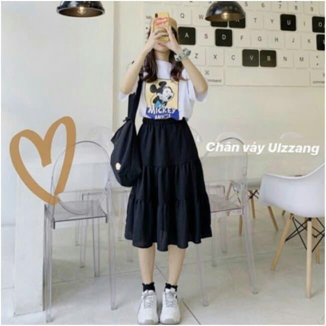 CHÂN VÁY TẦNG VON
