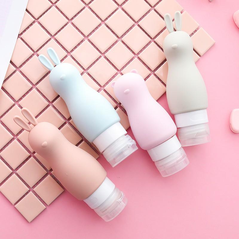 Chai chiết mỹ phẩm đi du lich hình gấu và thỏ