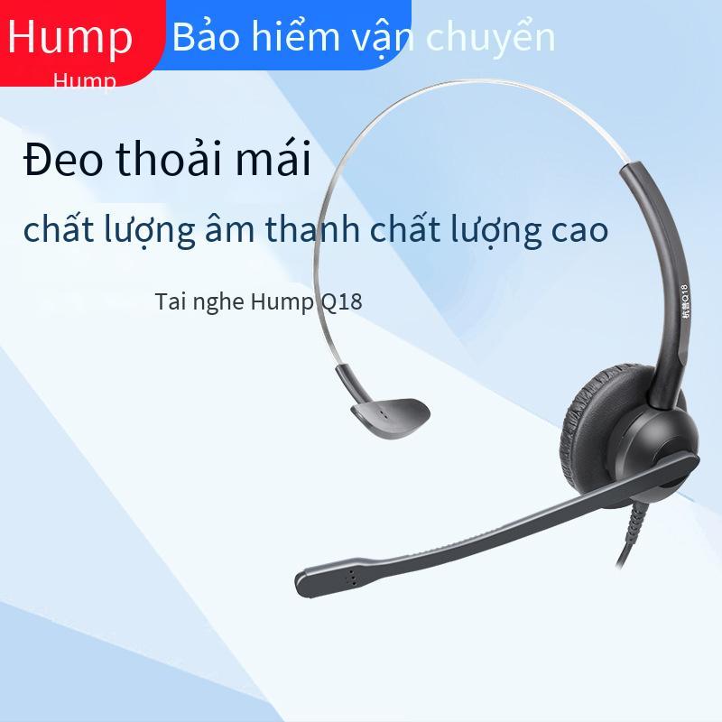 Giá thấp nhất Tai nghe điều hành Hangpu Q18 tai nghe điện thoại dịch vụ khách hàng giảm tiếng ồn điện thoại cố định điện thoại di động tai nghe trung tâm cuộc gọi máy tính