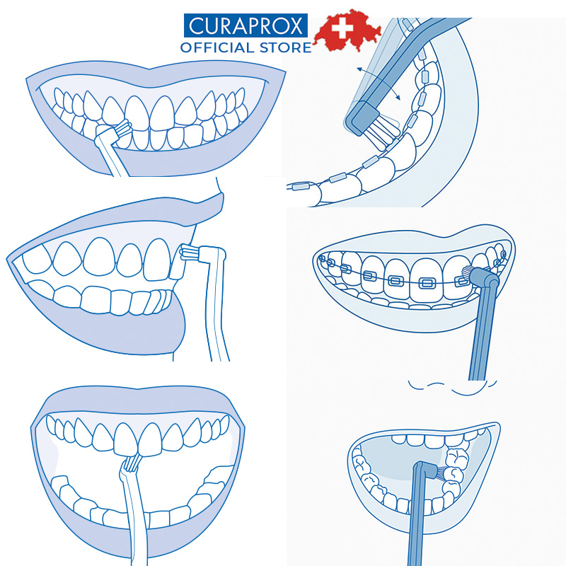 Bàn chải răng đầu nhỏ Curaprox Single (màu ngẫu nhiên