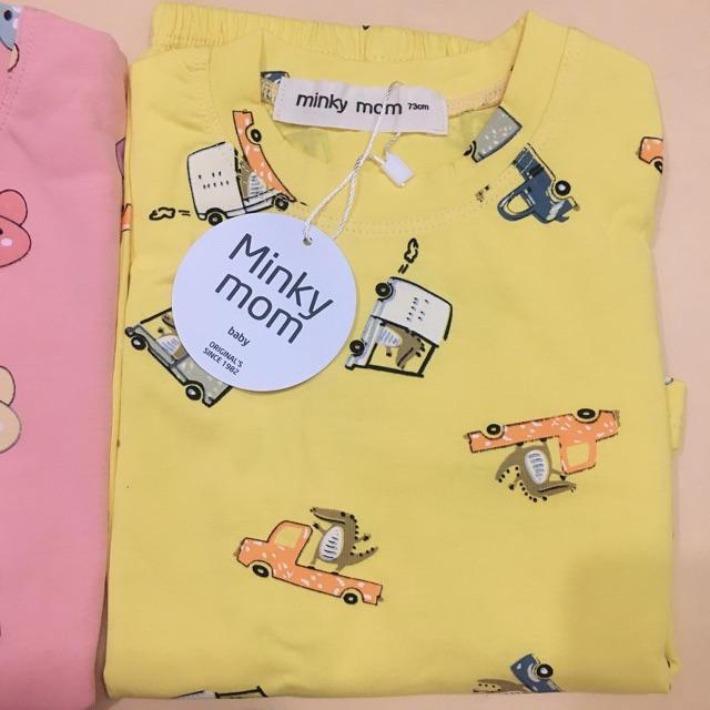 Bộ dài tay cho bé Minky Mom chất cotton loại 1