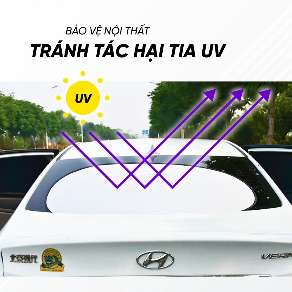 Bộ 6 Miếng Che Nắng Xe Ô Tô, Che Nắng Kính Xe Hơi, Chống Nắng Xe, Bảo Vệ Nội Thất Xe