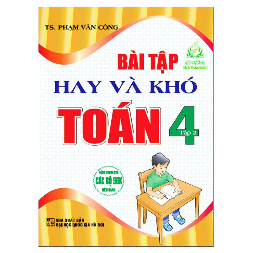 Sách - Combo Bài Tập Hay Và Khó Toán 4 - Tập 1 + Tập 2