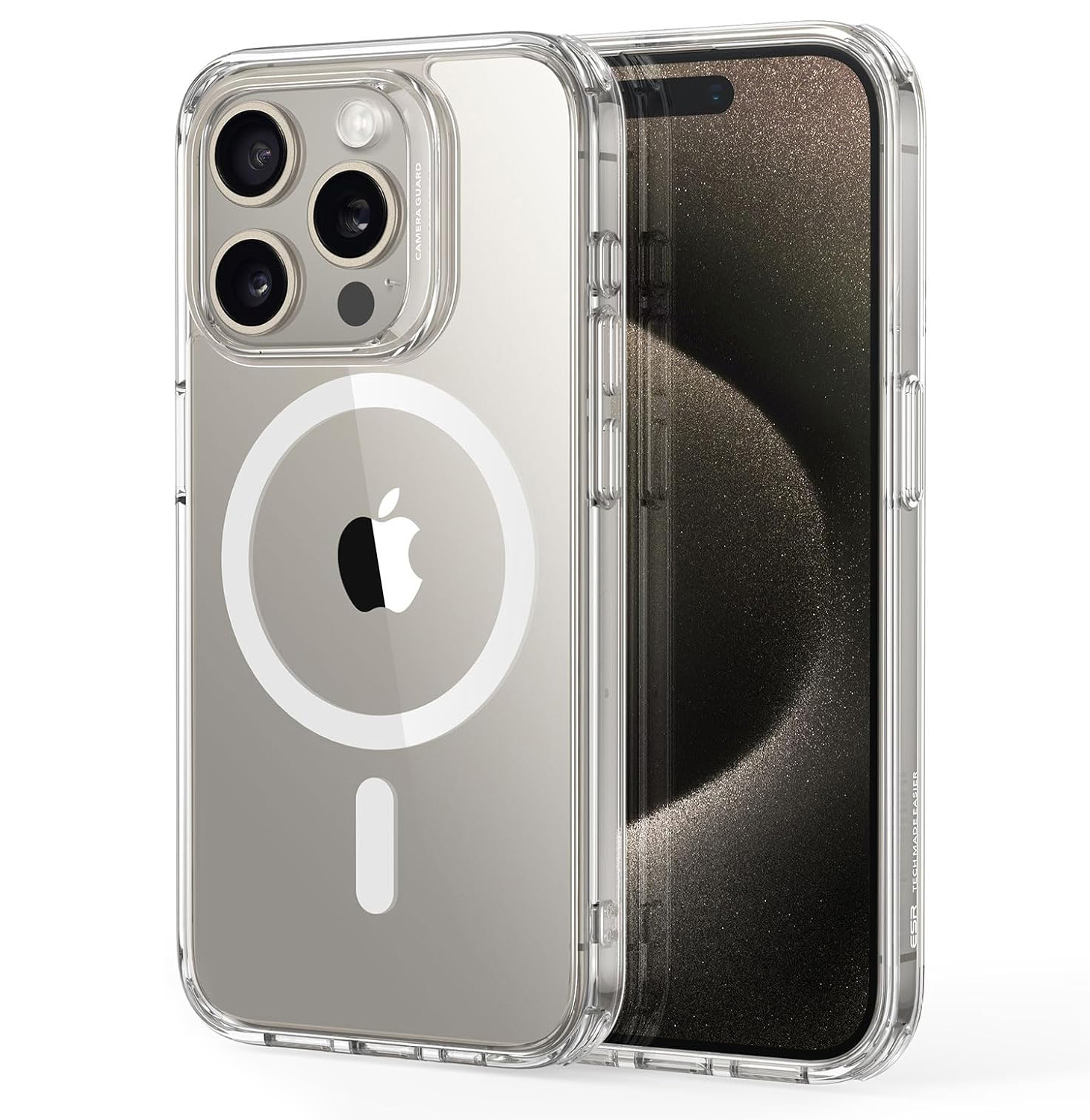 Ốp Lưng cho iPhone 15 Pro Max ESR Classic Hybrid Case with HaloLock - Hàng Chính Hãng