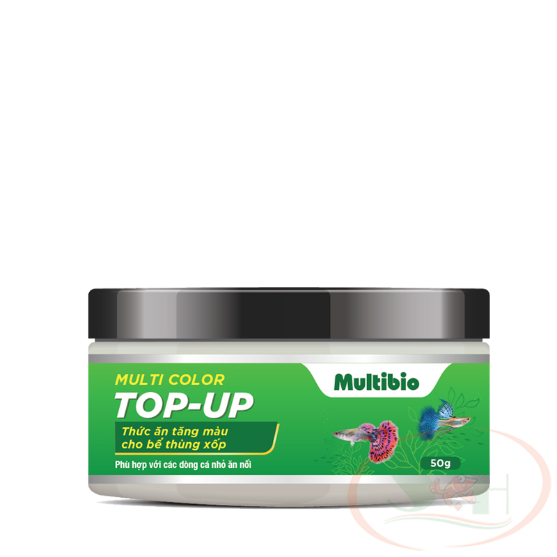 Thức ăn cá Multi Color Top Up cám hạt nổi tăng màu bể cá thủy sinh thùng xốp