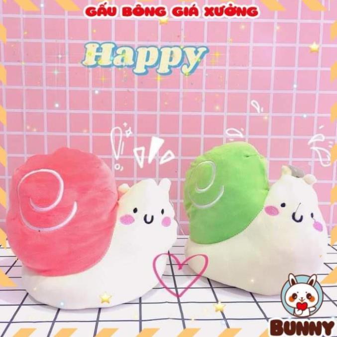 Gấu Bông Ốc Sên 2 Mặt Cảm Xúc Siêu Yêu Chất Miniso Cao Cấp Chất Bông Mềm, Mịn Size 40Cm