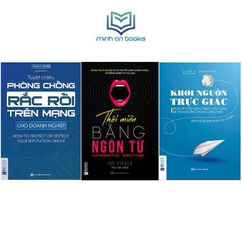 Combo Bộ 3 Cuốn Sát Thủ Kinh Doanh Thời @: Tuyệt Chiêu Phòng Chống Rắc Rối Trên Mạng Cho Doanh Nghiệp + Thôi Miên Bằng Ngôn Từ + Khơi Nguồn Trực Giác - MinhAnBooks