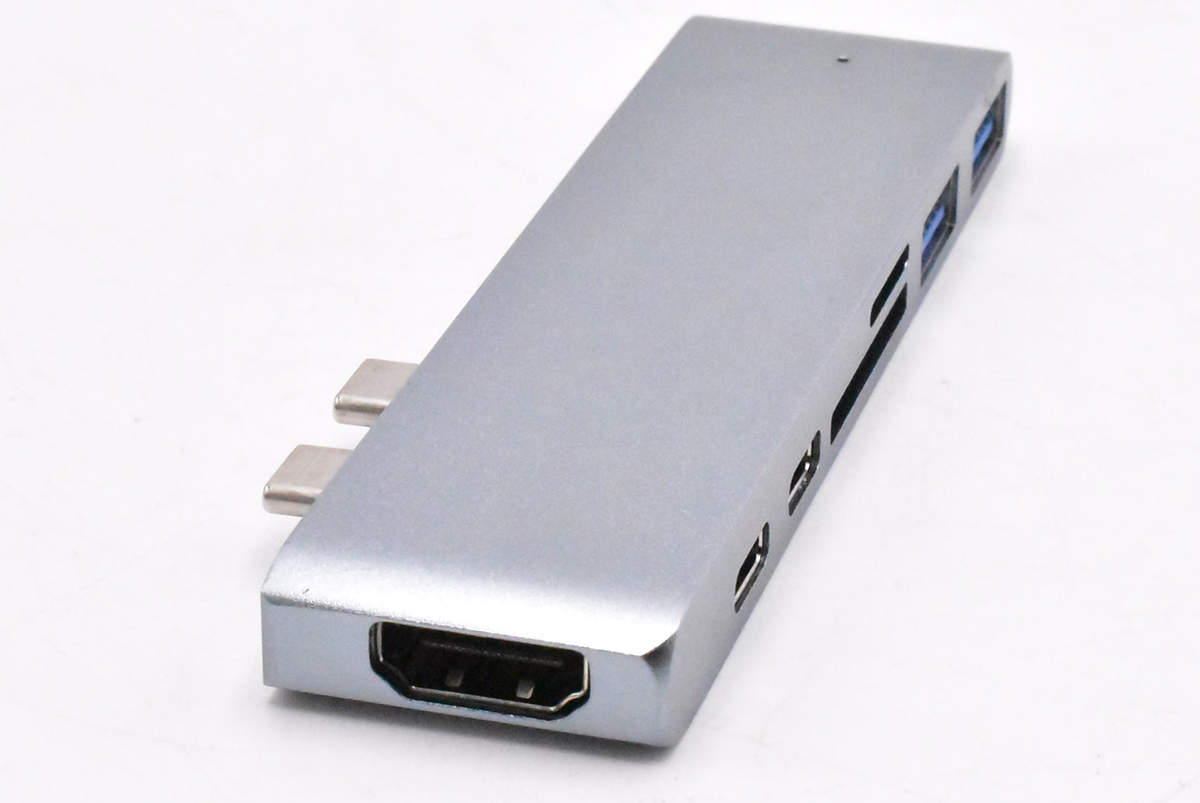 Hub usb type-c thunderbolt 3 ra 7 cổng HDMI 4k 60hz, USB, TF, SD, Sạc và Type-c cho Macbook M1 2020, 2019, 2018